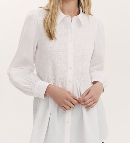 Melissa White Cotton Shirt