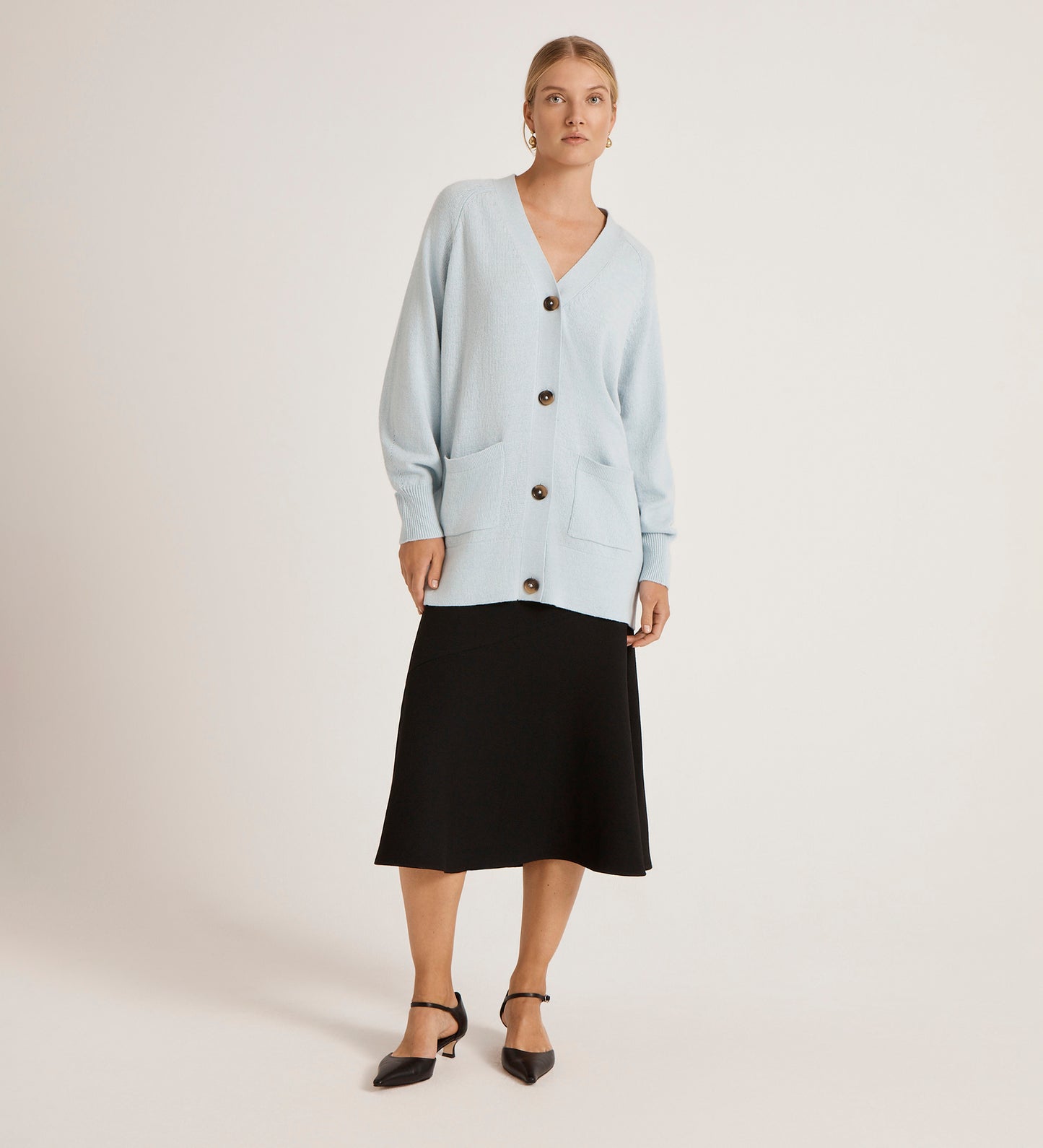 Mila Light Blue Knitted Cardigan