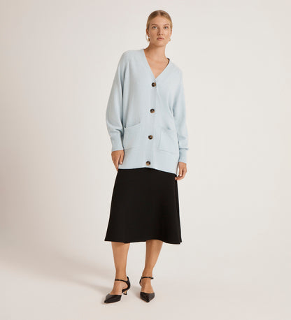 Mila Light Blue Knitted Cardigan