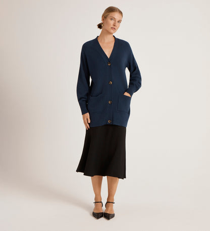 Mila Navy Knitted Cardigan