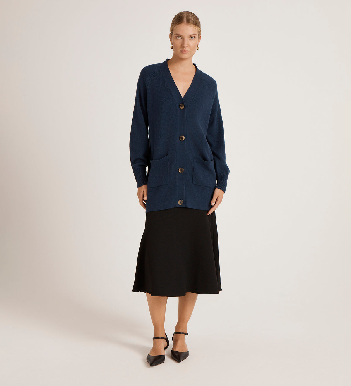 Mila Navy Knitted Cardigan