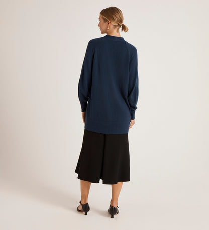 Mila Navy Knitted Cardigan