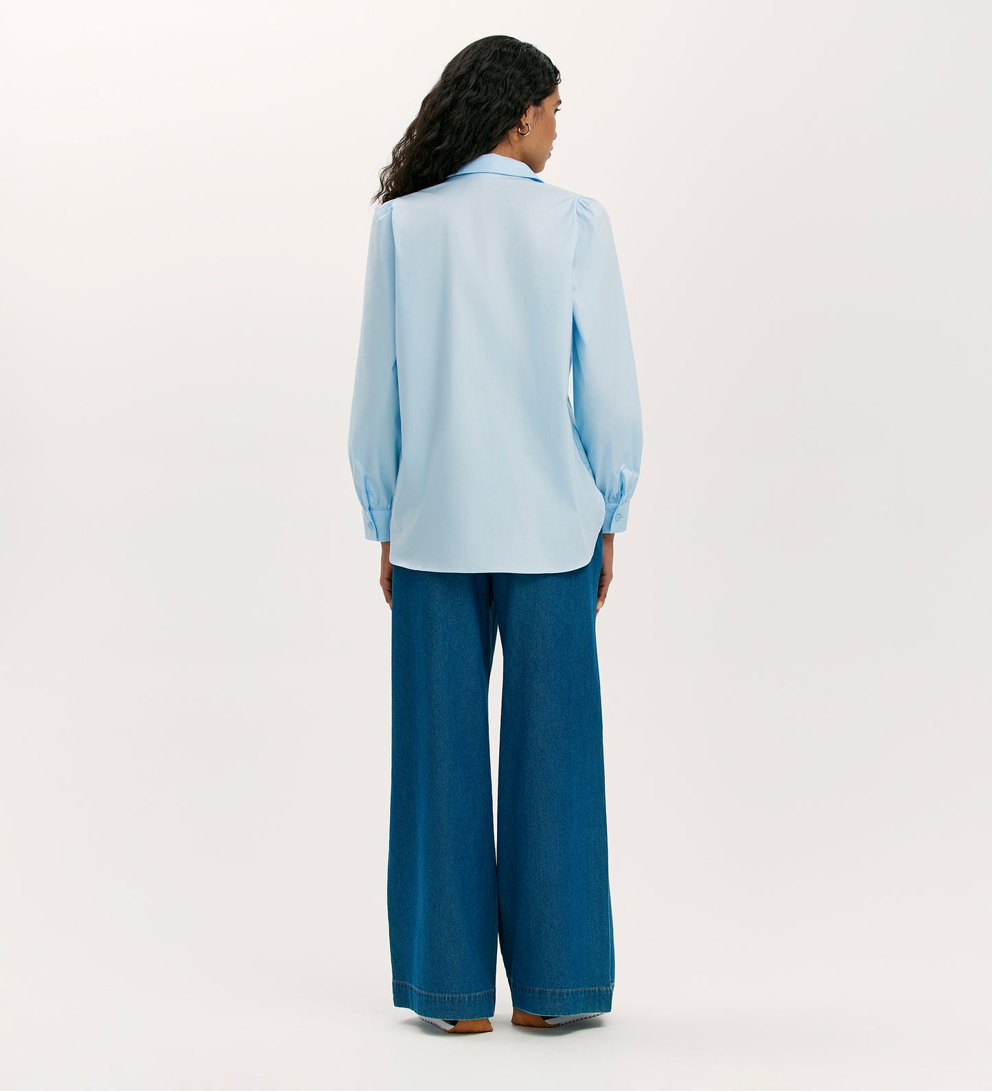 Mimi Blue Cotton Rich Shirt