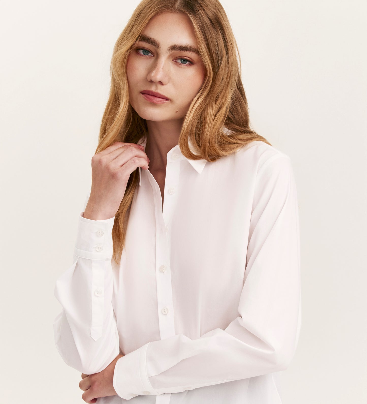 Molly White Cotton Shirt