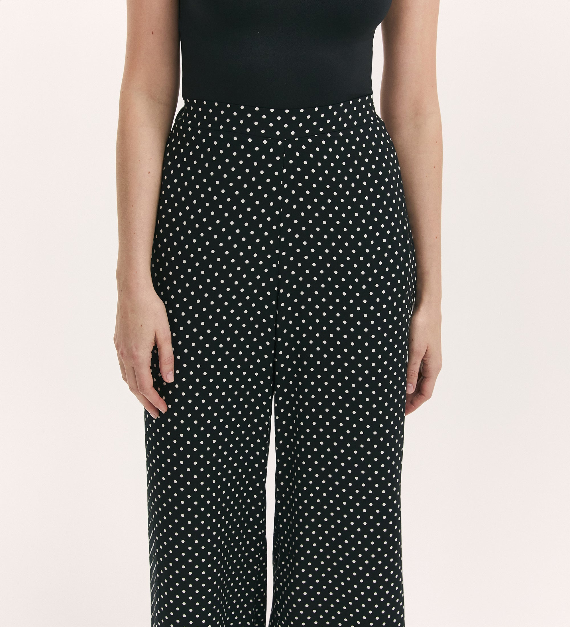 Nat Black Polka Dot Trousers – Finery London