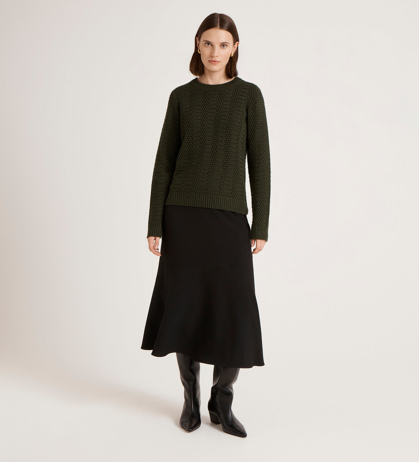 Nova Green Knitted Jumper