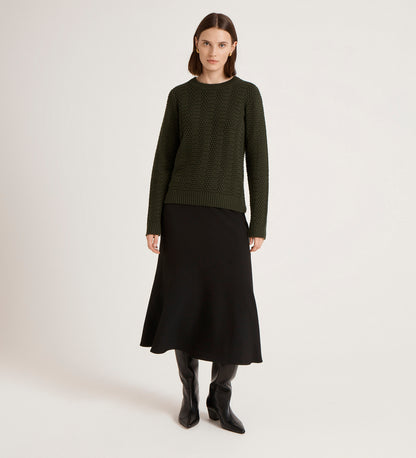 Nova Green Knitted Jumper