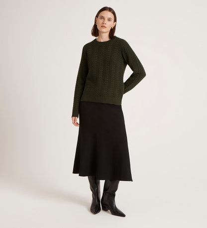 Nova Green Knitted Jumper