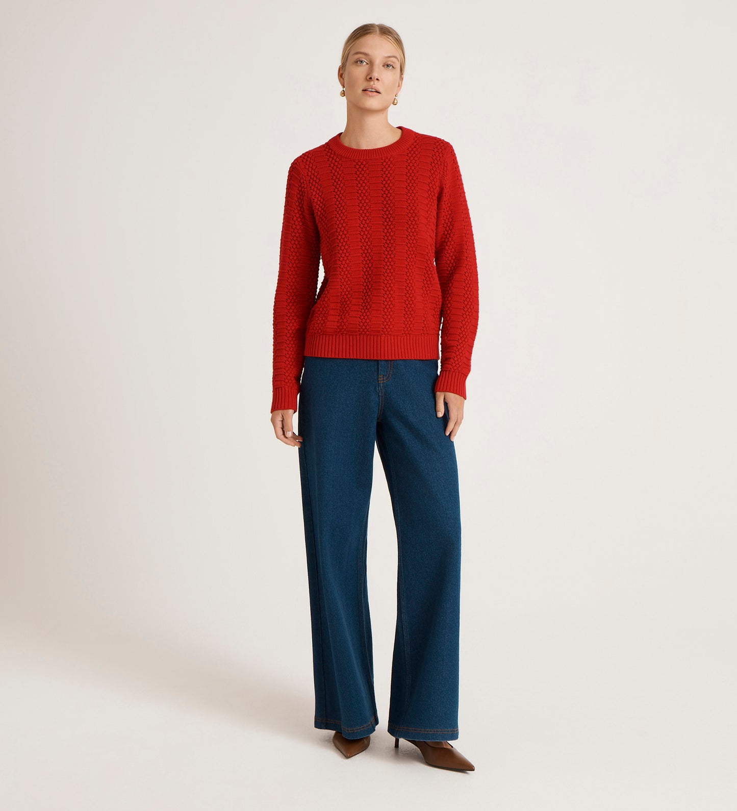 Nova Red Knitted Jumper
