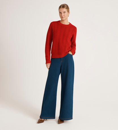 Nova Red Knitted Jumper