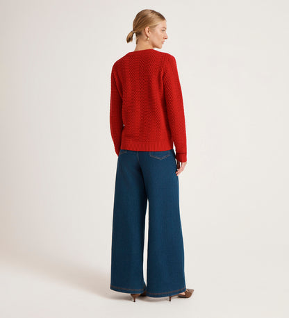 Nova Red Knitted Jumper