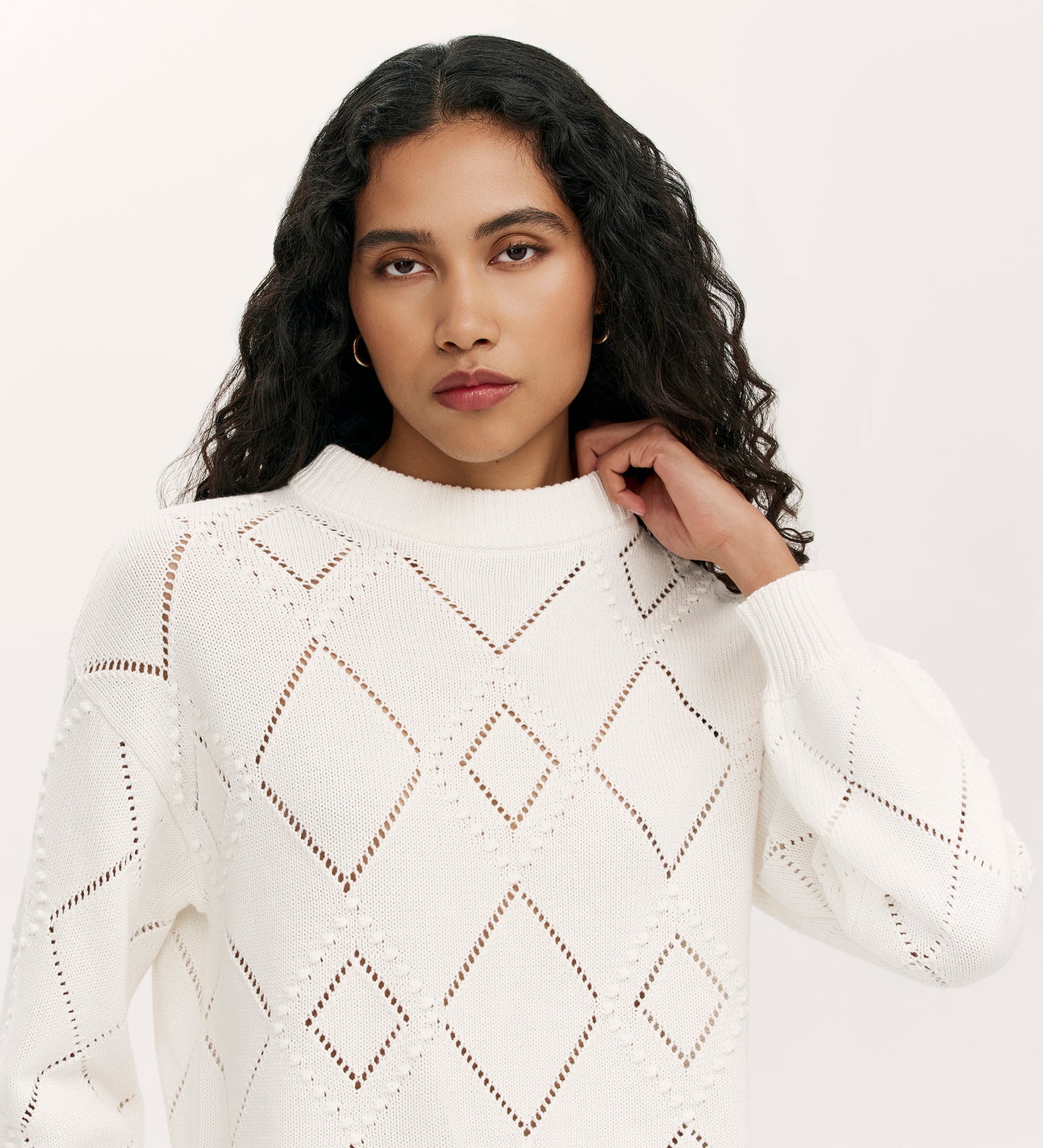 Odette Ivory Knitted Jumper