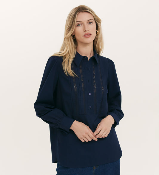 Remy Navy Cotton Shirt