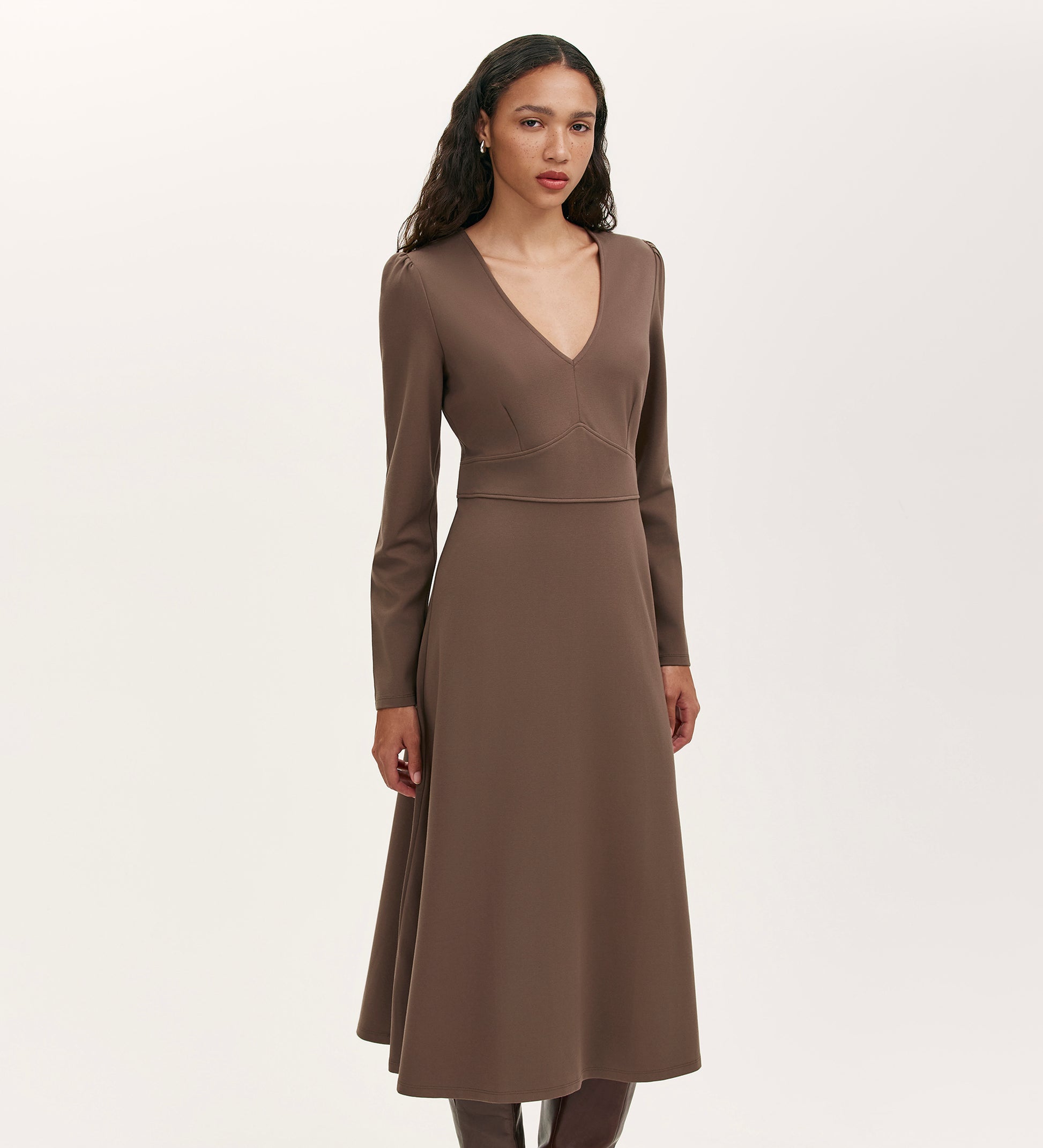 Seraphina Mole Ponte Jersey Long Sleeve Midi Dress Finery London Seraphina Mole Ponte Jersey Long Sleeve Midi Dress Finery London