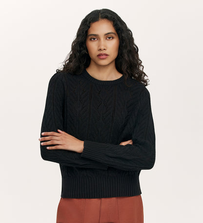 Valerie Black Knitted Jumper