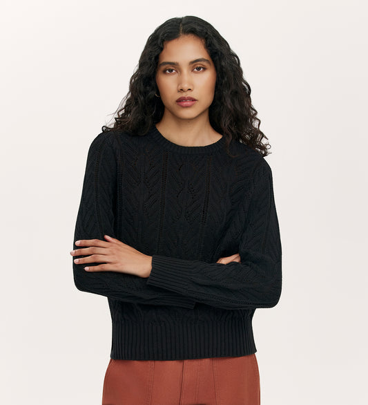 Valerie Black Knitted Jumper