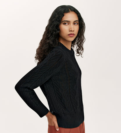 Valerie Black Knitted Jumper