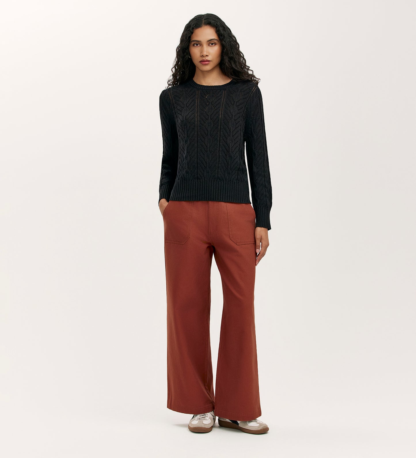 Valerie Black Knitted Jumper