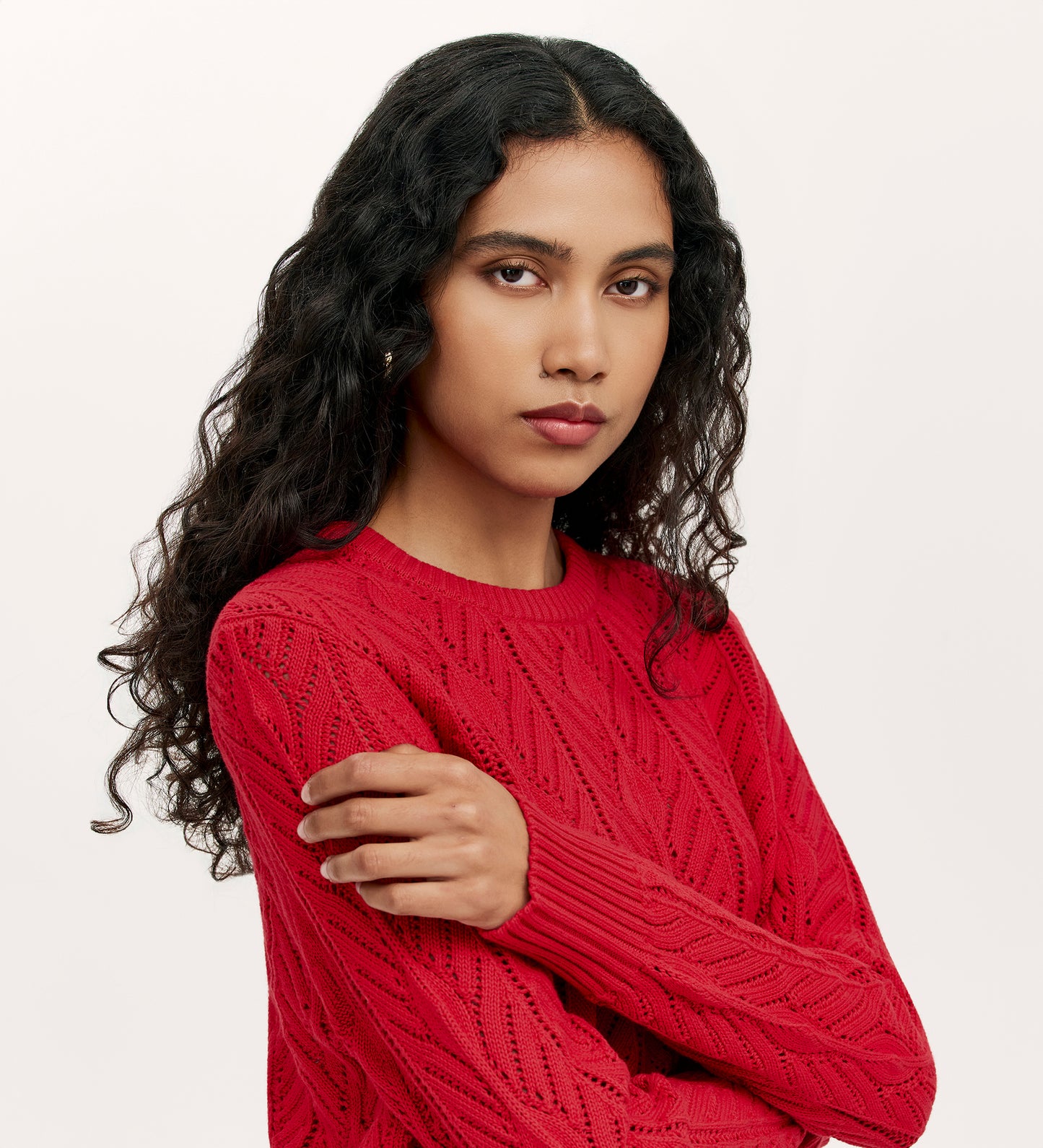 Valerie Red Knitted Jumper