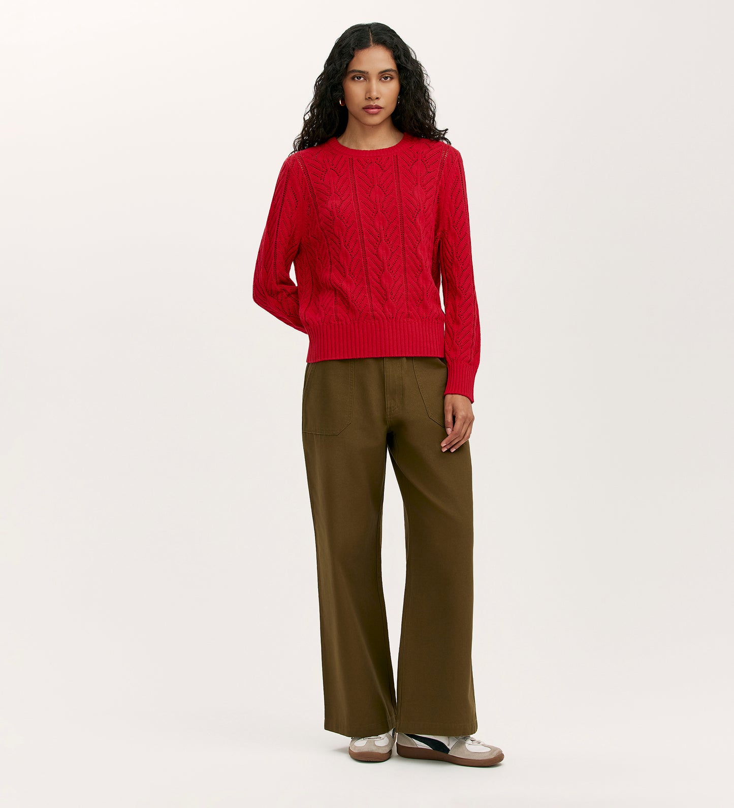Valerie Red Knitted Jumper
