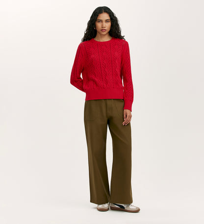 Valerie Red Knitted Jumper
