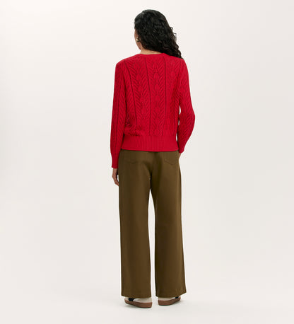 Valerie Red Knitted Jumper
