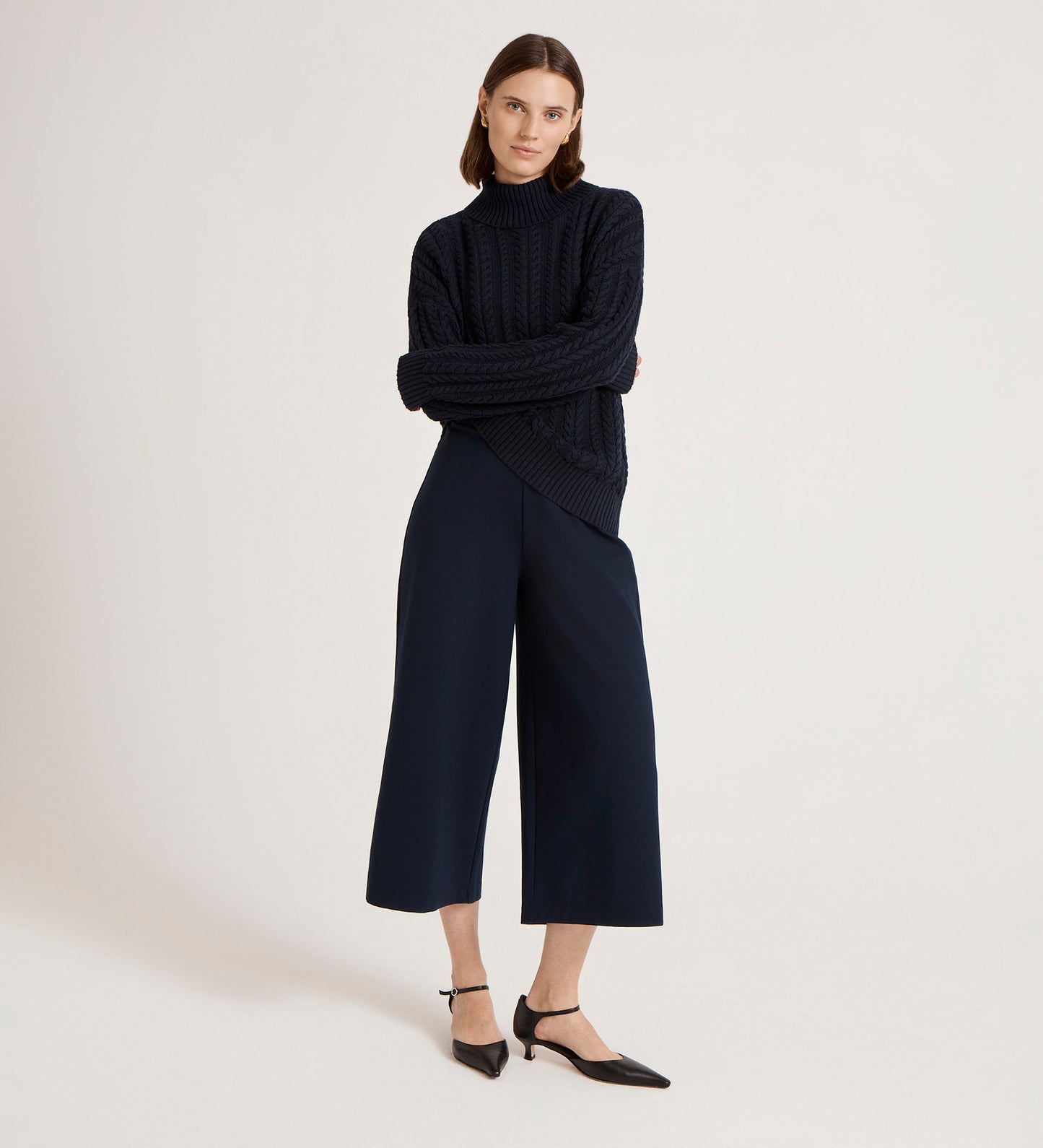 Viviana Navy Knitted Jumper