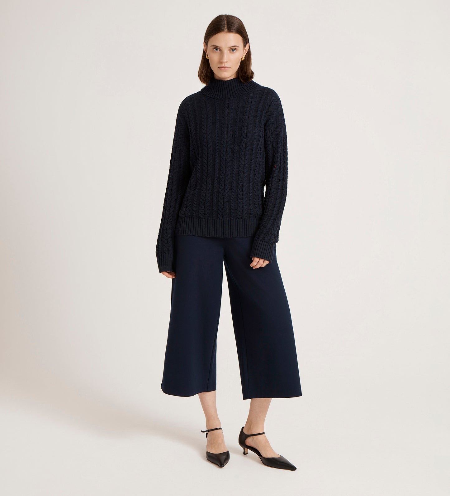 Viviana Navy Knitted Jumper