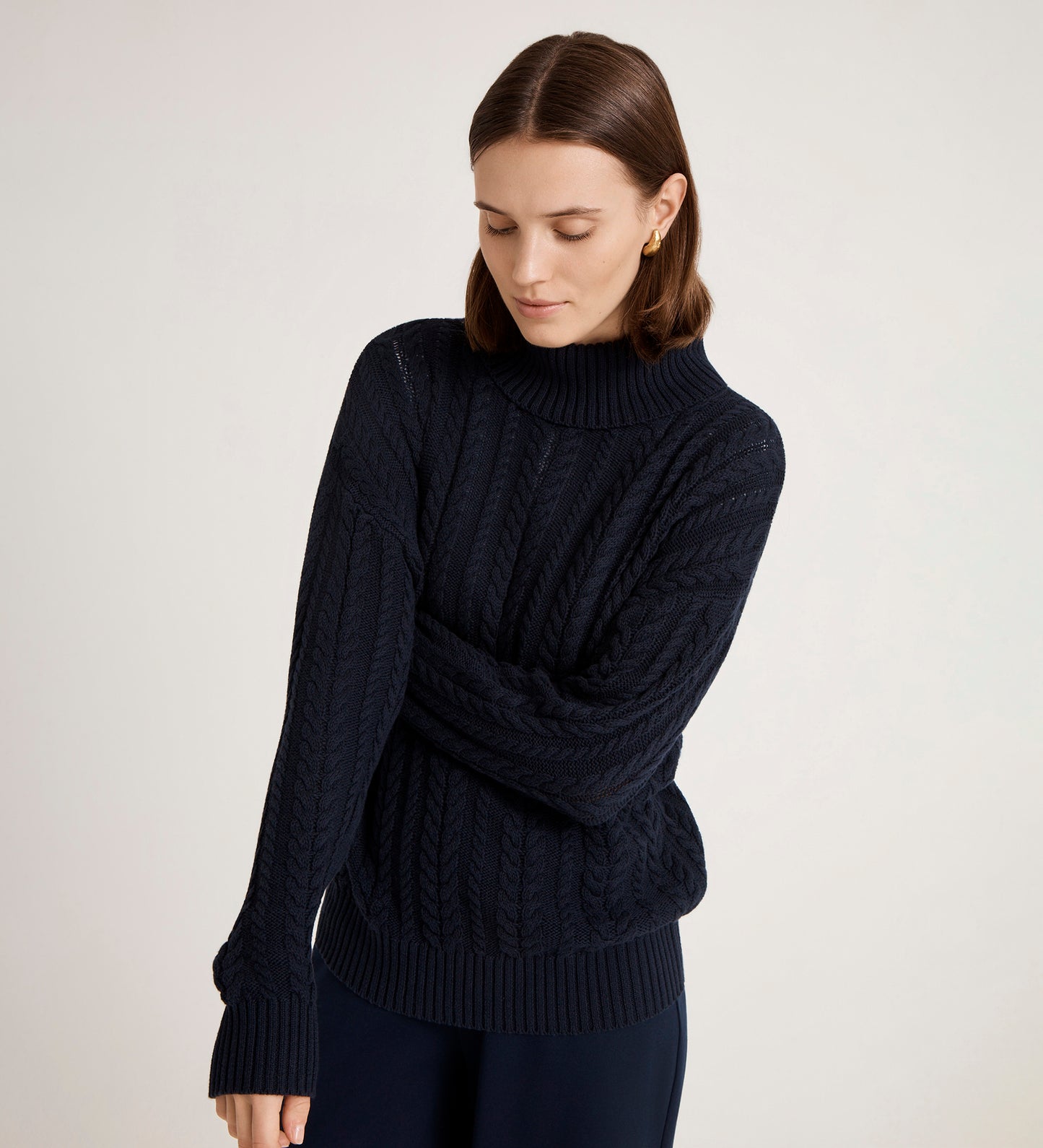 Viviana Navy Knitted Jumper