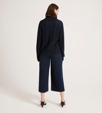 Viviana Navy Knitted Jumper