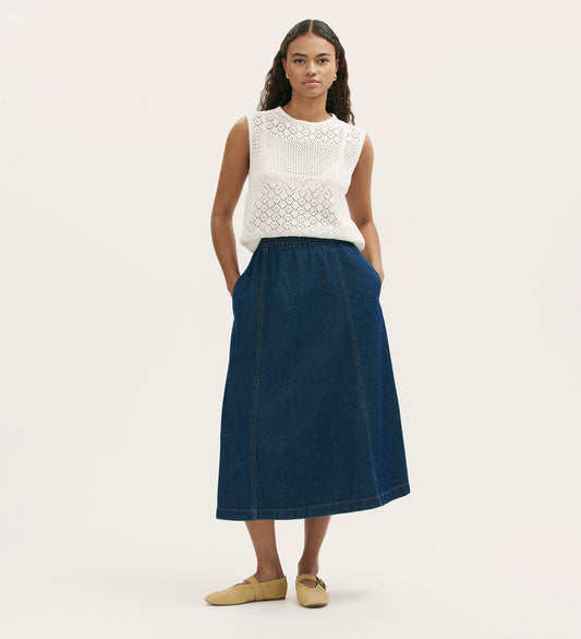 Winona Indigo Denim Skirt