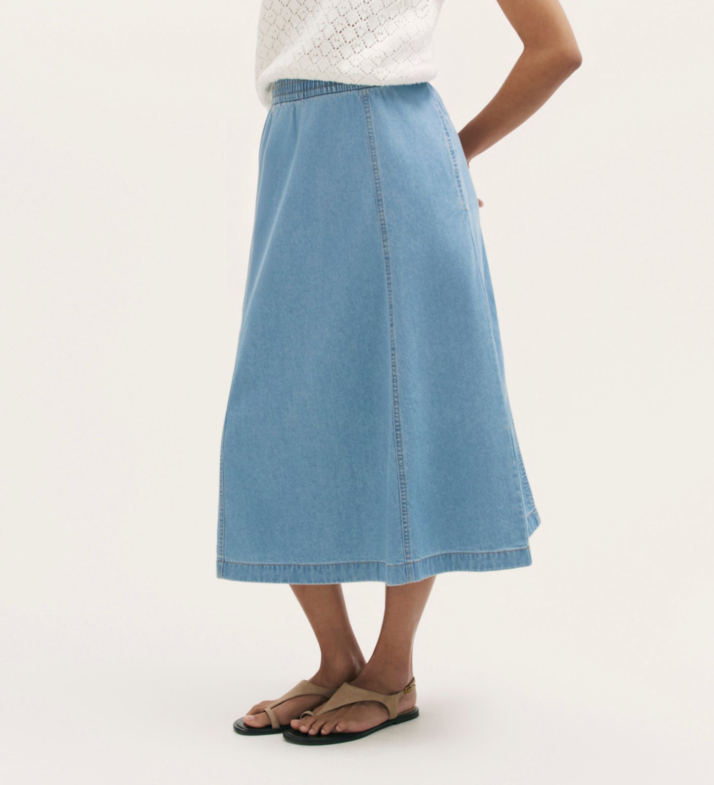 Winona Light Blue Denim Skirt