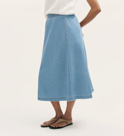 Winona Light Blue Denim Skirt