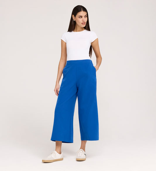Simone Cobalt Wide Leg Trousers