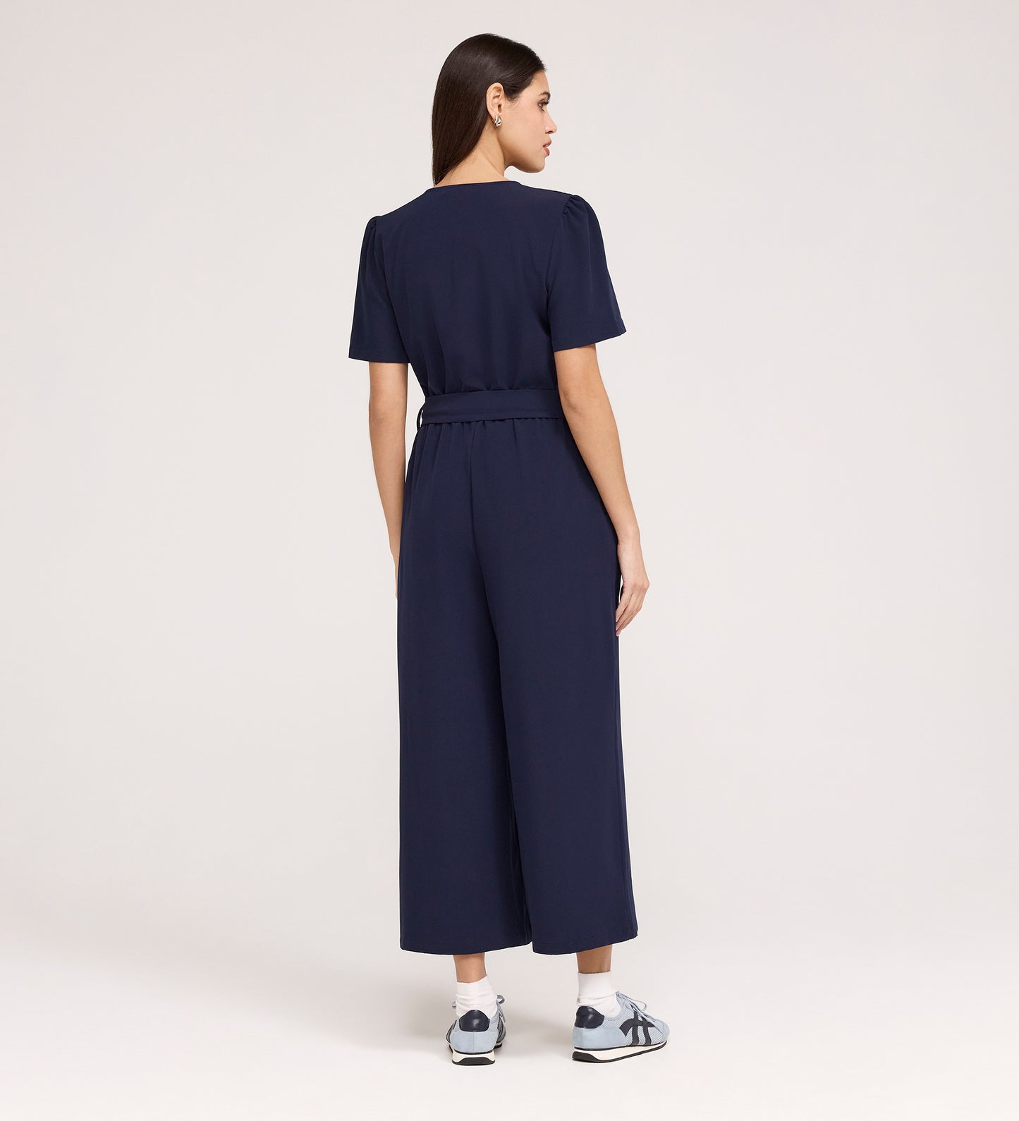 Uma Navy Crepe Jumpsuit