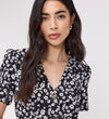 Uma Black Floral Belted Wide Leg Jumpsuit