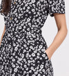 Uma Black Floral Belted Wide Leg Jumpsuit